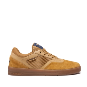 Supra Mens SAINT Tan/Gum Low Top Shoes | CA-64406